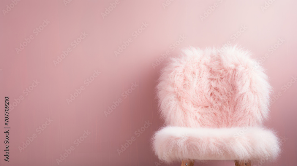 Swivel Fur Chair in Cream Colour Swivel Fur Chair in Cream Colour