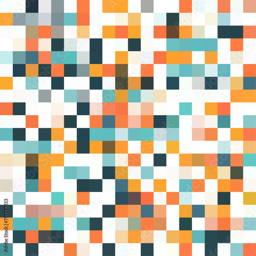 Pixel vector pattern, squares, shapes