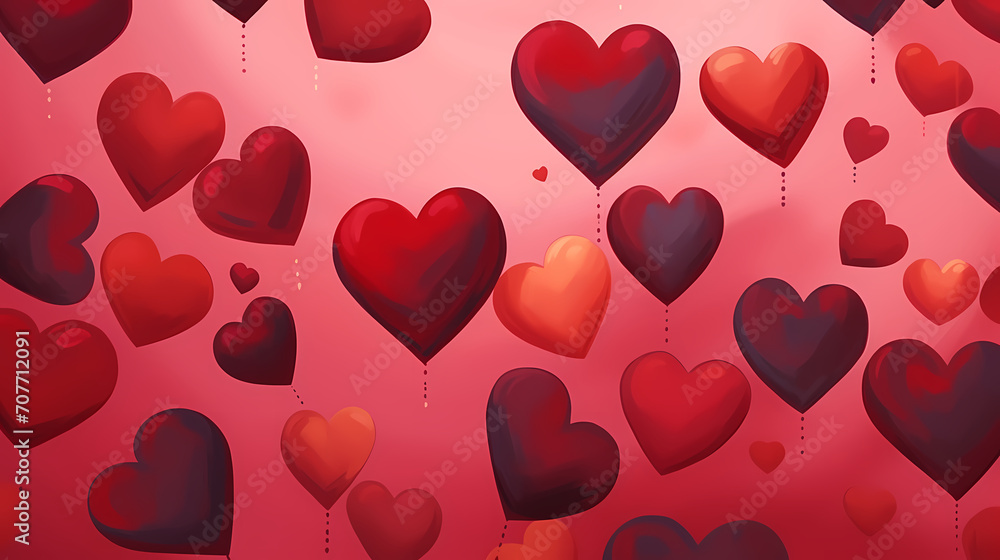 Valentine's Day, hearts, hearts, Valentine's Day background, wedding background