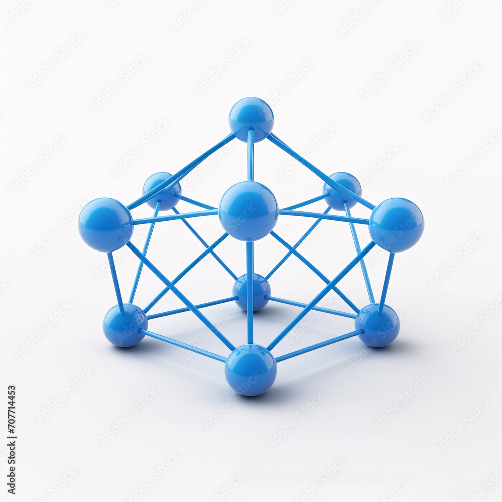Molecular structure on a white background. 3d illustration. Molecular structure on a white background. 3d illustration.
