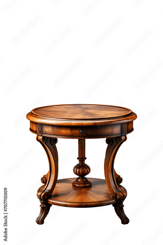 Side table isolated white background Side table isolated white background