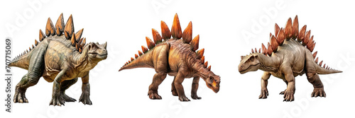 Collection of PNG. Stegosaurus isolated on transparent background. © morepiixel