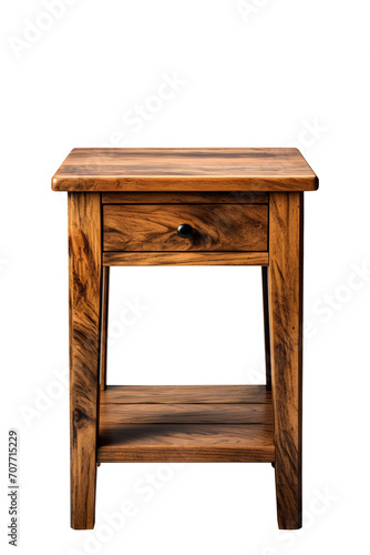 Side table isolated white background