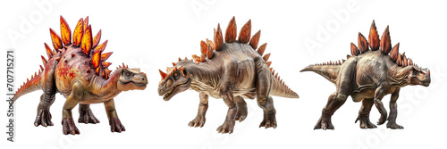 Collection of PNG. Stegosaurus isolated on transparent background. © morepiixel