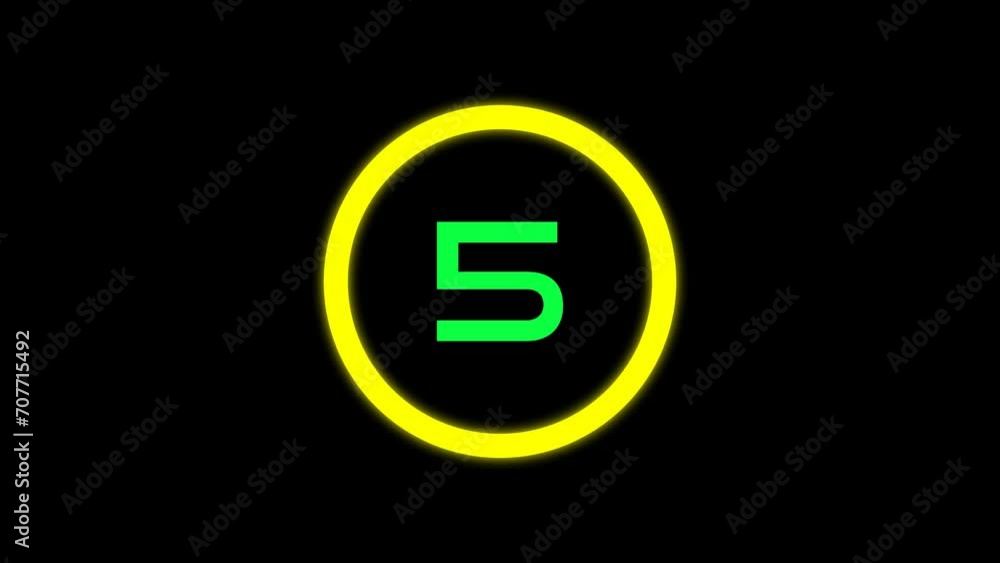 10 second countdown timer animation on black screen 10 second countdown timer animation on black screen