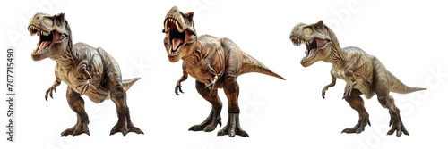 Collection of PNG. Tyrannosaurus Rex isolated on transparent background. © morepiixel