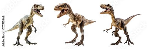 Collection of PNG. Velociraptor isolated on transparent background. © morepiixel