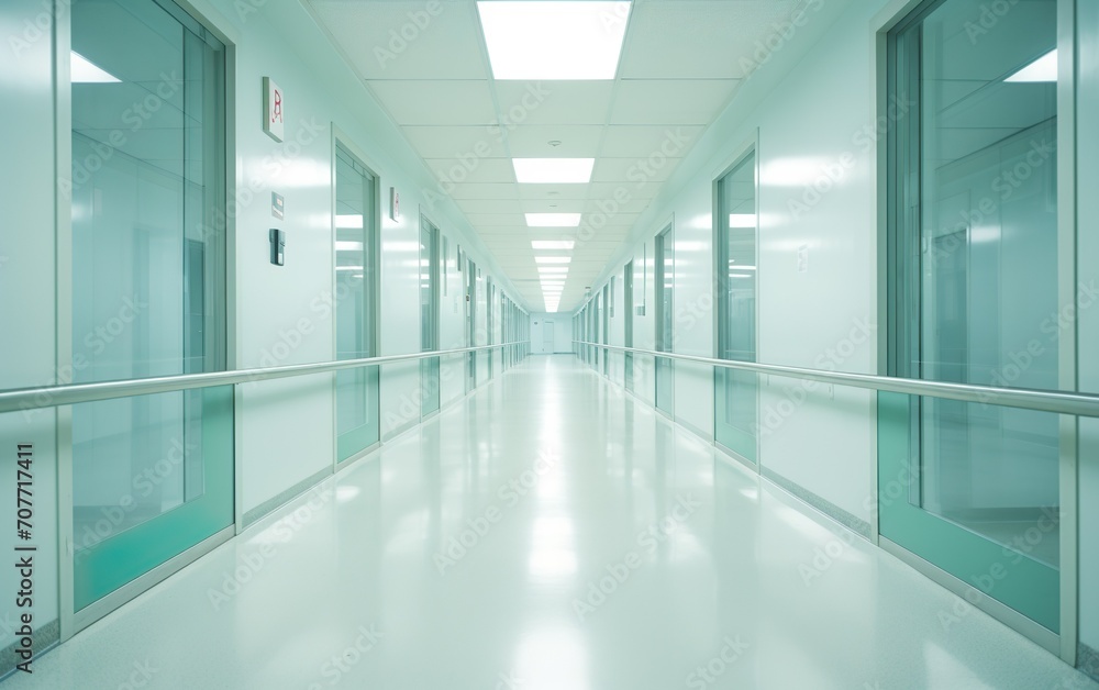 Blur image background of corridor in hospital Blur image background of corridor in hospital