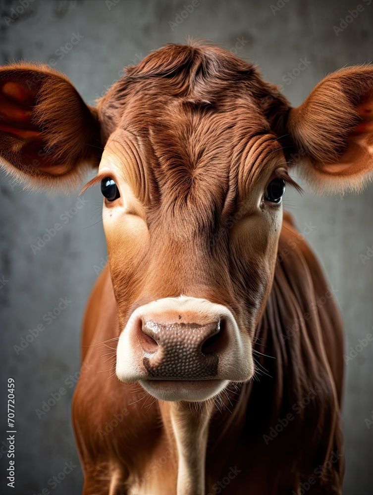 Jersey Cow Photo Captivating Country Farm Image Highlighting Milk