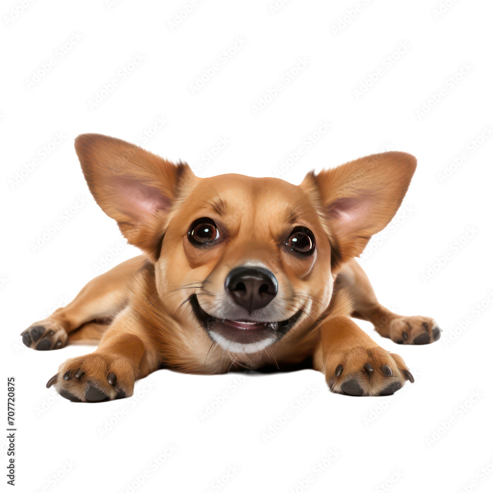 Funny pose of puppy dog Funny pose of puppy dog