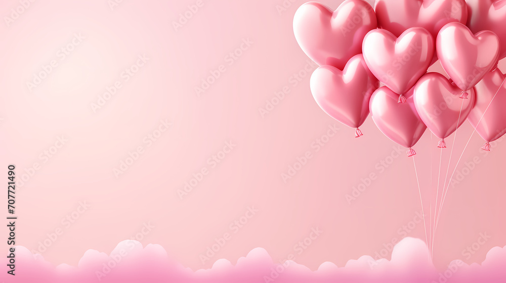 Celebration background with balloon decoration with copy space Celebration background with balloon decoration with copy space