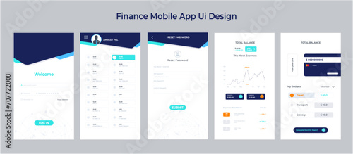 Finance Mobile App Ui Design kit