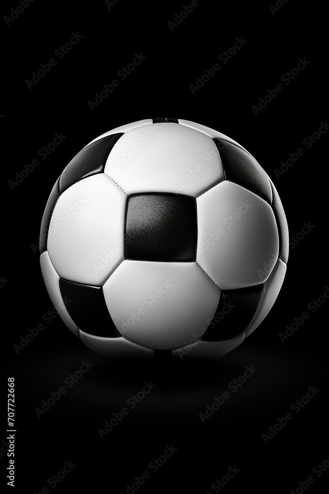 Kick with Precision: Isolated 3D Rendering of a Clean White Soccer Ball on Free PNG Background