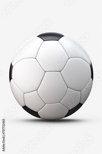 Kick with Precision  Isolated 3D Rendering of a Clean White Soccer Ball on Free PNG Background