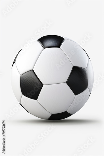 Kick with Precision  Isolated 3D Rendering of a Clean White Soccer Ball on Free PNG Background