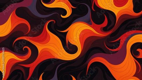 fire flames seamless pattern