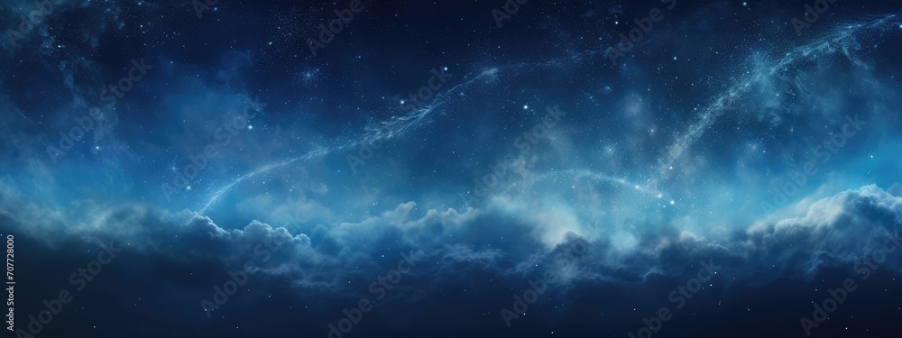 space landscape in a distant galaxy. Exploration, study of space, new planets, space program, banner