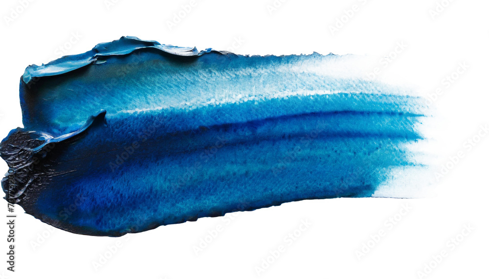 blue paintbrush watercolor