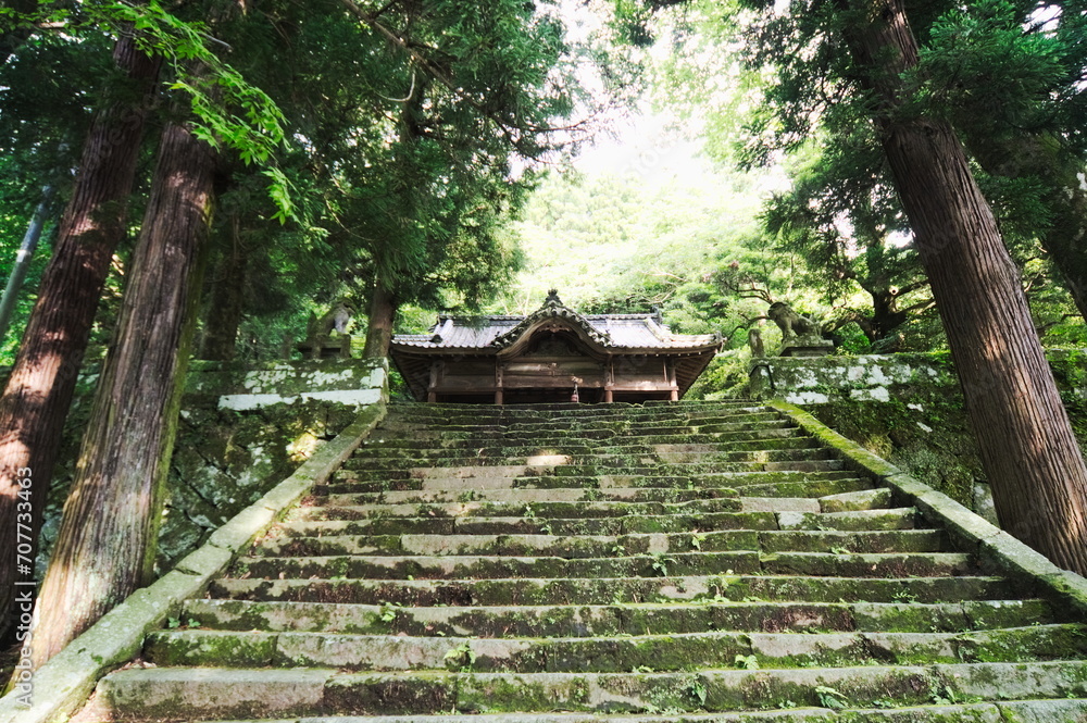 豊後大野市（緒方町）　原尻の滝・二宮八幡社