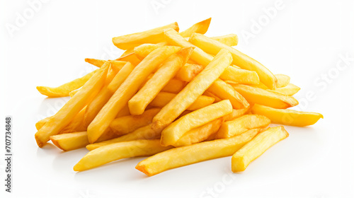 French fried isolated on white background