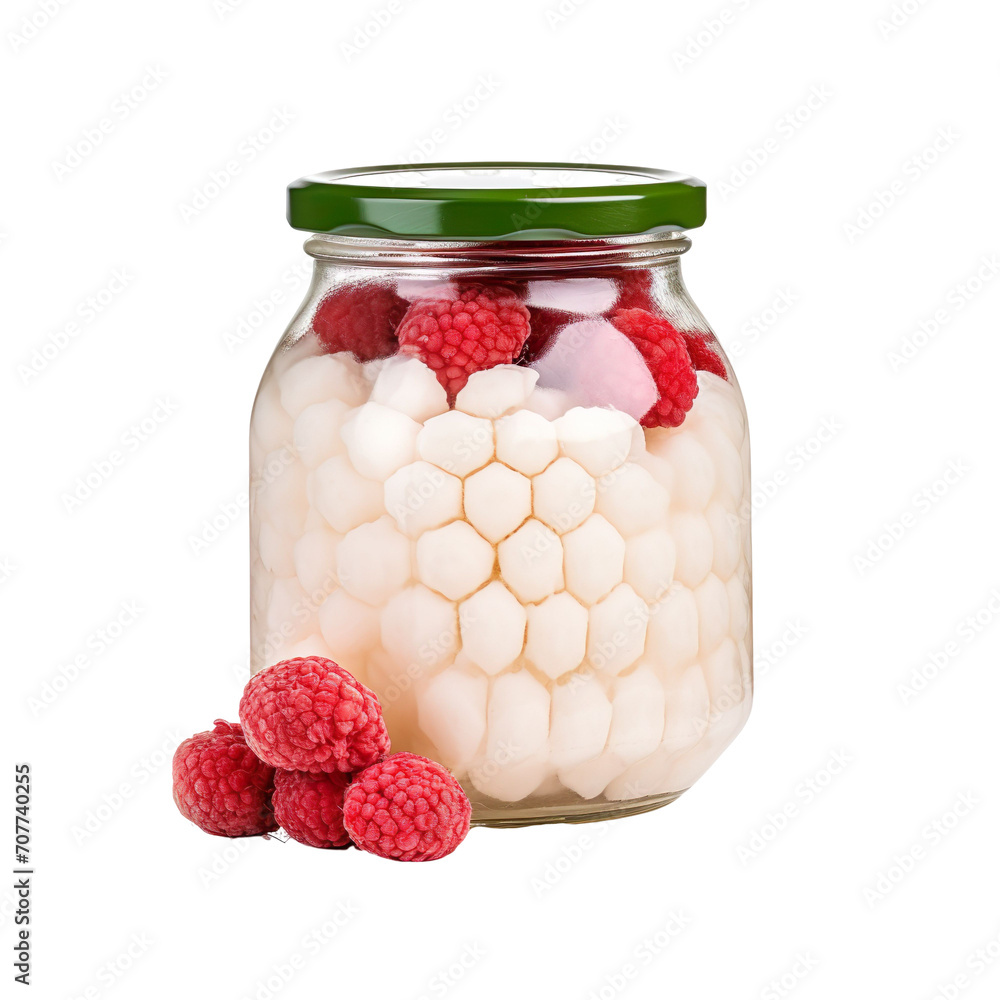 front view of lychee fruit in a jar isolated on a white transparent background front view of lychee fruit in a jar isolated on a white transparent background