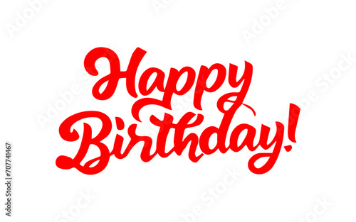 Happy Birthday lettering creative vector art