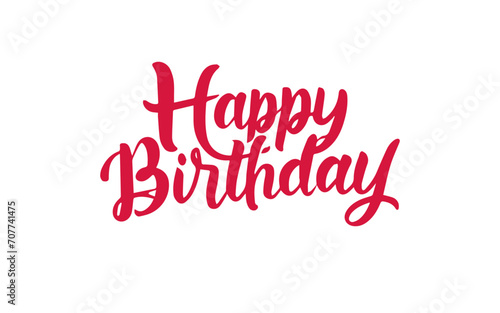 Happy Birthday lettering background Greeting Card © Zahid