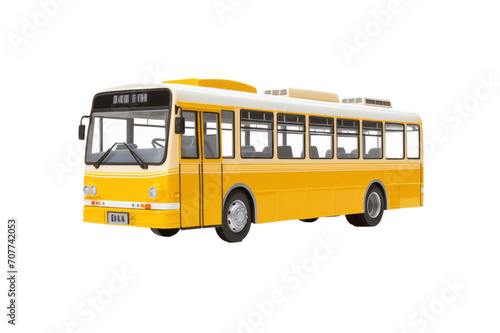 Modern yellow bus 