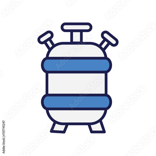 reactor icon with white background vector stock illustration