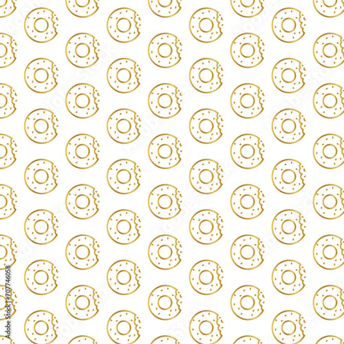 golden donut pattern  gold donut seamless pattern  gold  dessert pattern  isolated background  Donut  Sweets  Baking  Food  Tasty  Bun  Yummy  Icon  Rosy  Cake