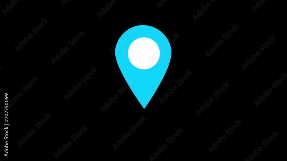 Location Pin. The pin moves up and down. to pinpoint a location on the map. Location map pin pointer on GPS Map tracker animation. 4K Animation of the Pin Showing the GPS Location. Location Pin. The pin moves up and down. to pinpoint a location on the map. Location map pin pointer on GPS Map tracker animation. 4K Animation of the Pin Showing the GPS Location.
