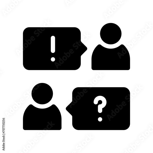 interview glyph icon