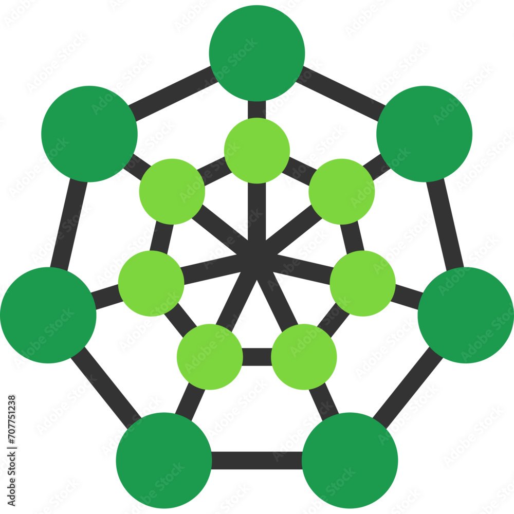 Nanotechnology Icon Nanotechnology Icon