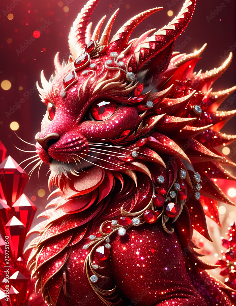 Crimson Elegance: Ruby Dragon Celebrating the Year of the Dragon Crimson Elegance: Ruby Dragon Celebrating the Year of the Dragon