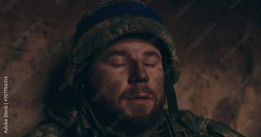 Close-up of a soldier with a rosary. A soldier in Russia's war against Ukraine. Close-up of a soldier with a rosary. A soldier in Russia's war against Ukraine.