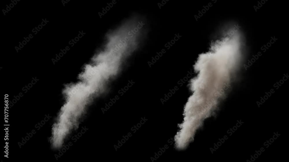 Looping thick smoke rising up. 3D generated animation fx. Has alpha channel (ProRes, FullHD only) for easy compositing. Looping thick smoke rising up. 3D generated animation fx. Has alpha channel (ProRes, FullHD only) for easy compositing.