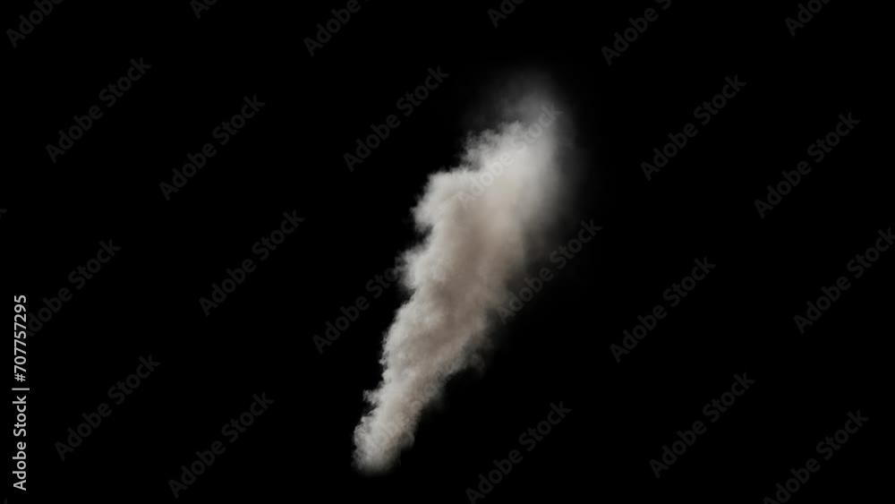 Looping thick smoke rising up. 3D generated animation fx. Has alpha channel (ProRes, FullHD only) for easy compositing. Looping thick smoke rising up. 3D generated animation fx. Has alpha channel (ProRes, FullHD only) for easy compositing.