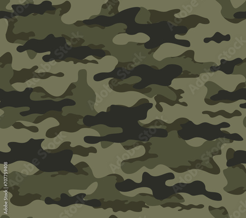  Seamless camouflage vector army background, military uniform texture, woodland camouflage, hunting and fishing print, street pattern