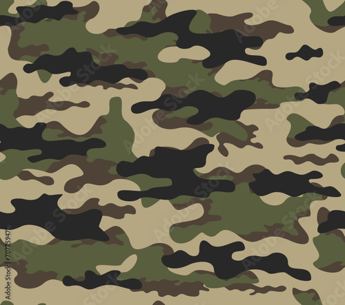  Army camouflage seamless vector modern pattern, military background, camouflage, classic textile print