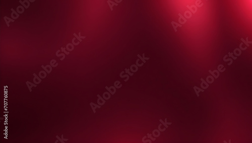 Illuminated dark red gradient background with empty space. Abstract red backdrop with smooth light and copy space.