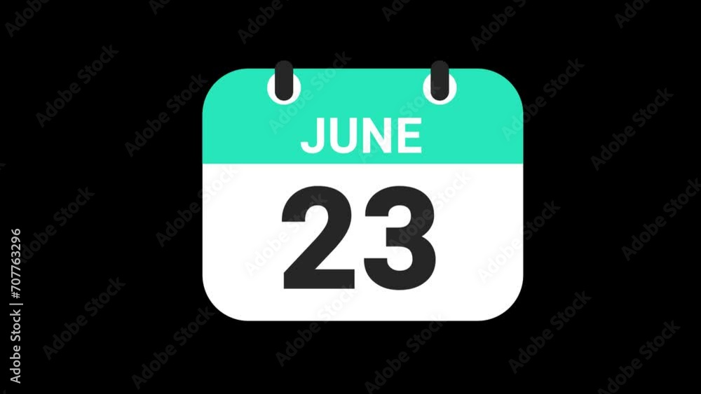 Date counting calendar date of 1 to 31, animation, Transparent alpha background Date counting calendar date of 1 to 31, animation, Transparent alpha background