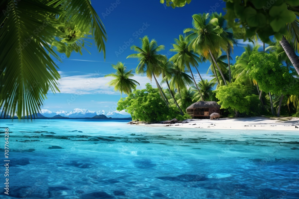 Exquisite Tropical Beach and Crystal Clear Waters. Explore a Stunning Paradise Escape Exquisite Tropical Beach and Crystal Clear Waters. Explore a Stunning Paradise Escape