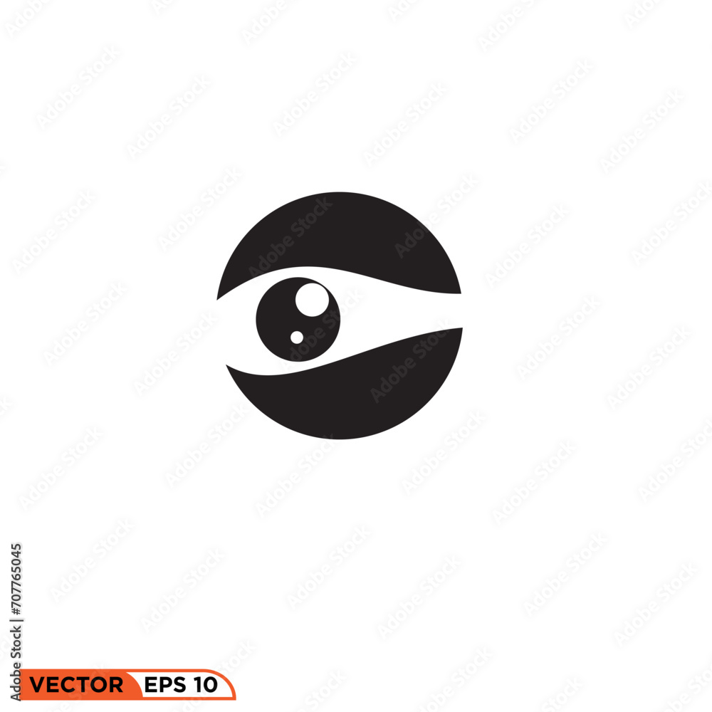 Eyeball icon design vector graphic of template, sign and symbol Eyeball icon design vector graphic of template, sign and symbol