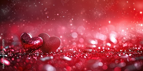 Red heart as a symbol of romantic feelings , love , couple of people in love , valentine's day , background , wallpaper
