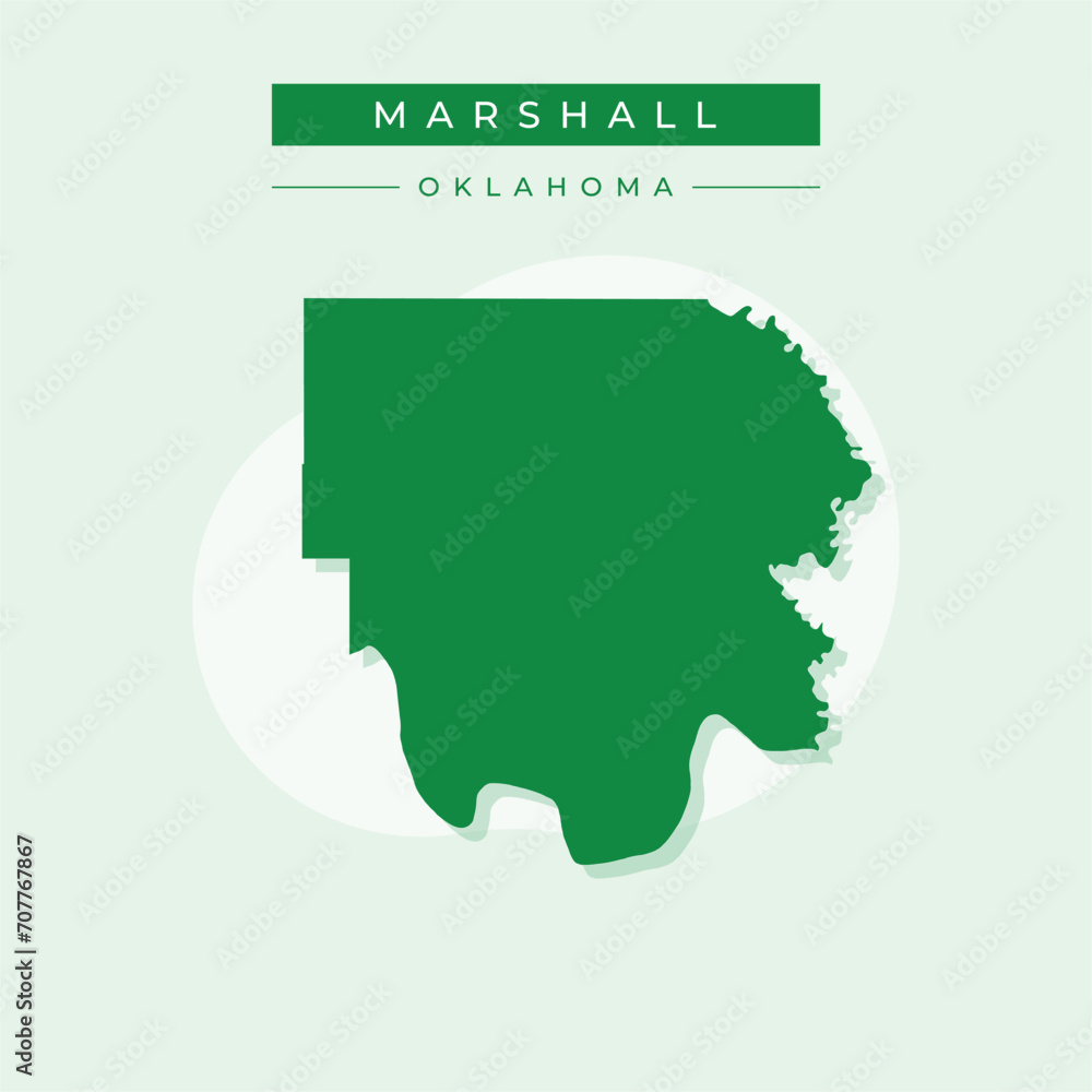 Vector illustration vector of Marshall map Oklahoma Vector illustration vector of Marshall map Oklahoma