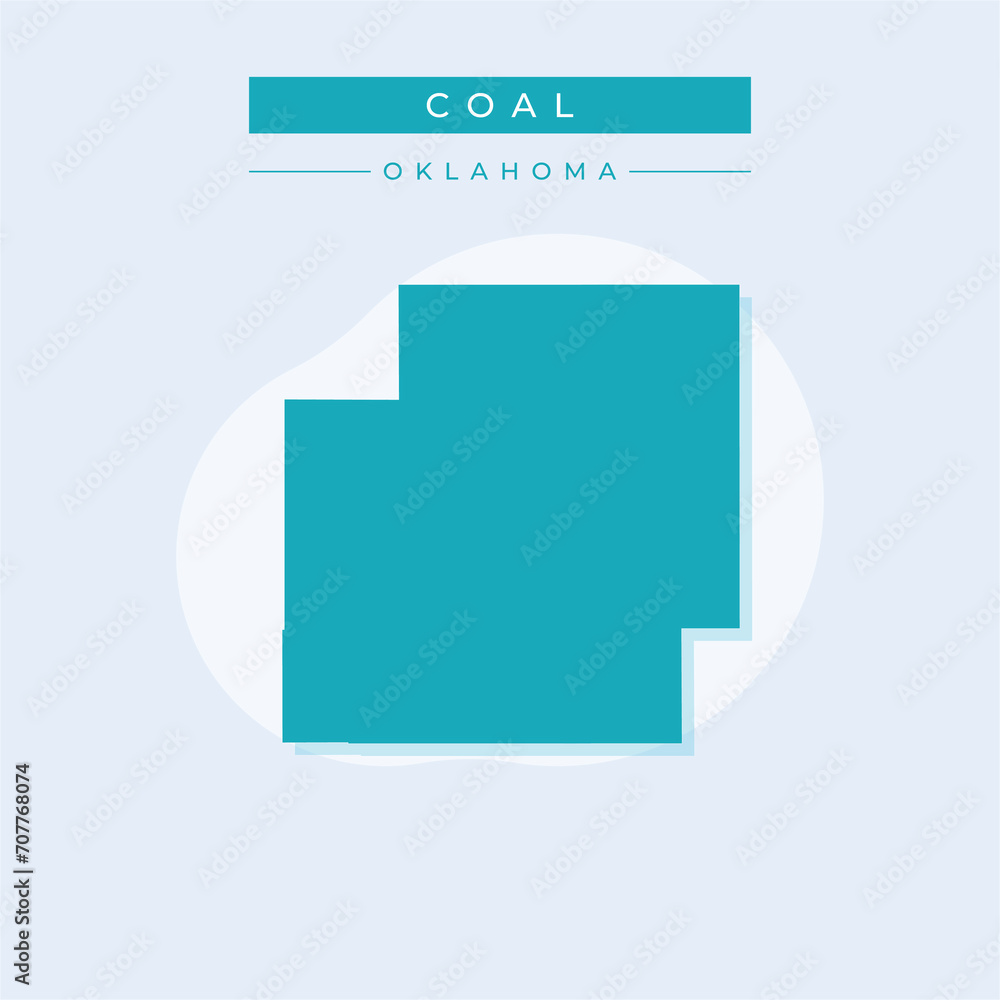 Vector illustration vector of Coal map Oklahoma Vector illustration vector of Coal map Oklahoma