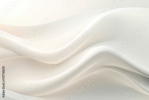 Abstract shapes white silk curves pastel background