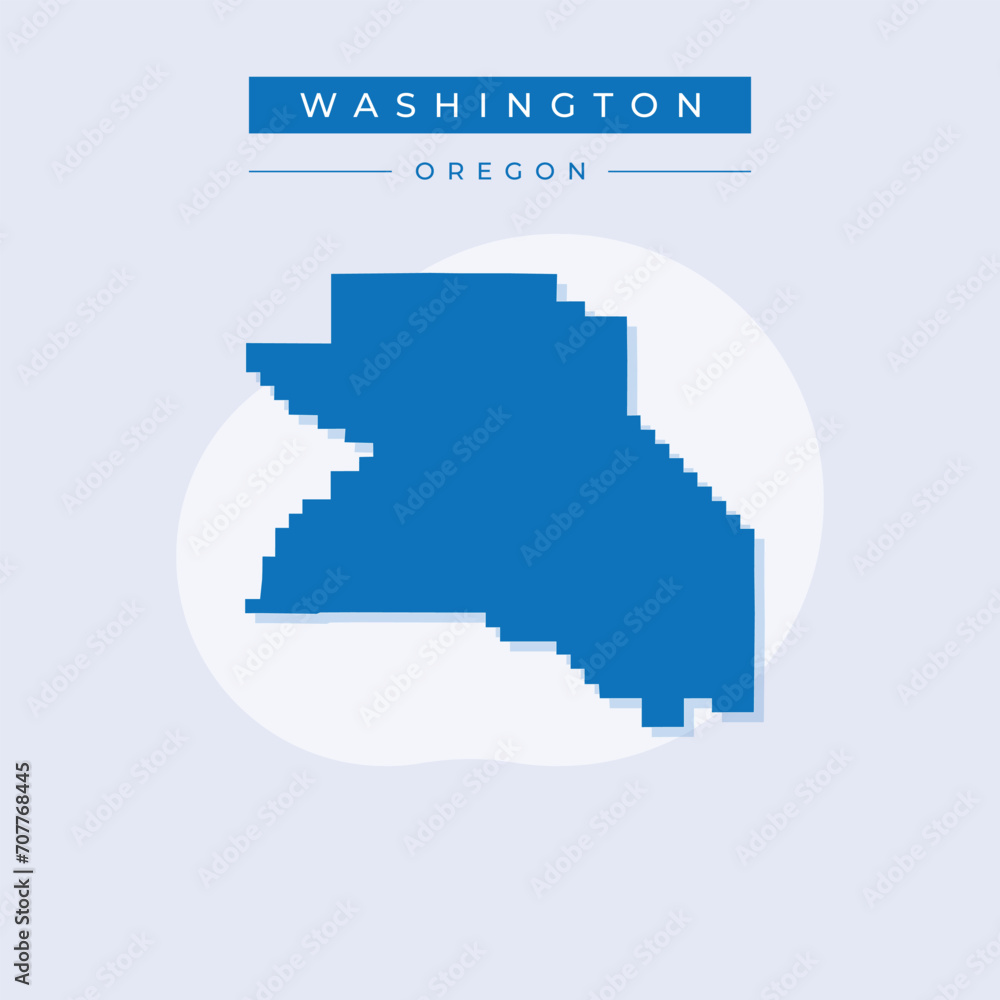 Vector illustration vector of Washington map Oregon