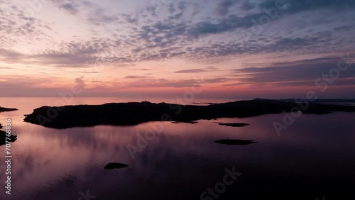 Archipelago at sunset photo