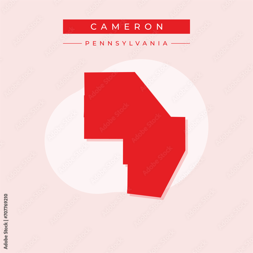 Vector illustration vector of Cameron map Pennsylvania Vector illustration vector of Cameron map Pennsylvania